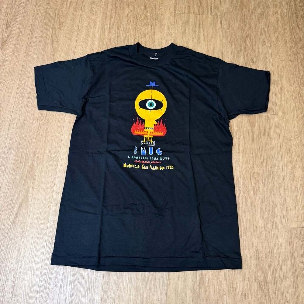 Vintage 1995 BMUG Macworld San Francisco T-Shirt Size Large